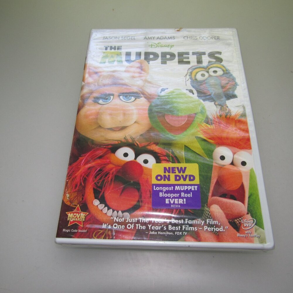 Disney THE MUPPETS – DVD Movie – Jason Segel, Amy Adams, Chris Cooper -  SEALED!